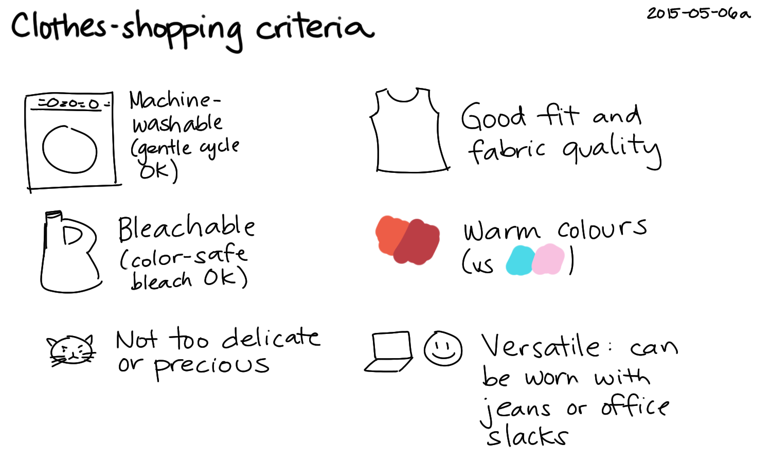 2015-05-06a Clothes-shopping criteria -- index card #shopping.png