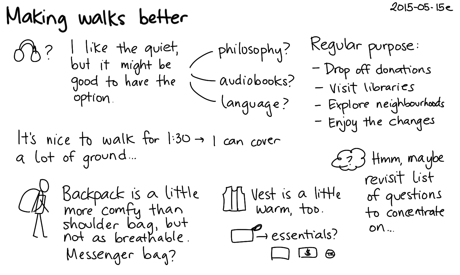 2015-05-15e Making walks better -- index card #kaizen #walking.png