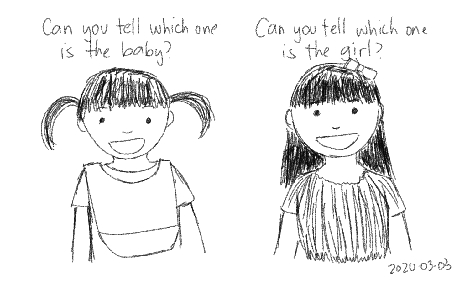 2020-03-03 Can you tell which one is the baby #moment #sketch.png