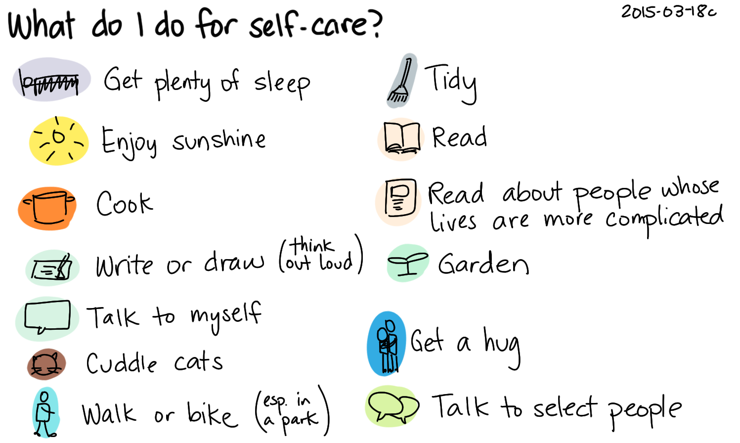 2015-03-18c What do I do for self-care -- index card #self-care #happiness #comfort.png